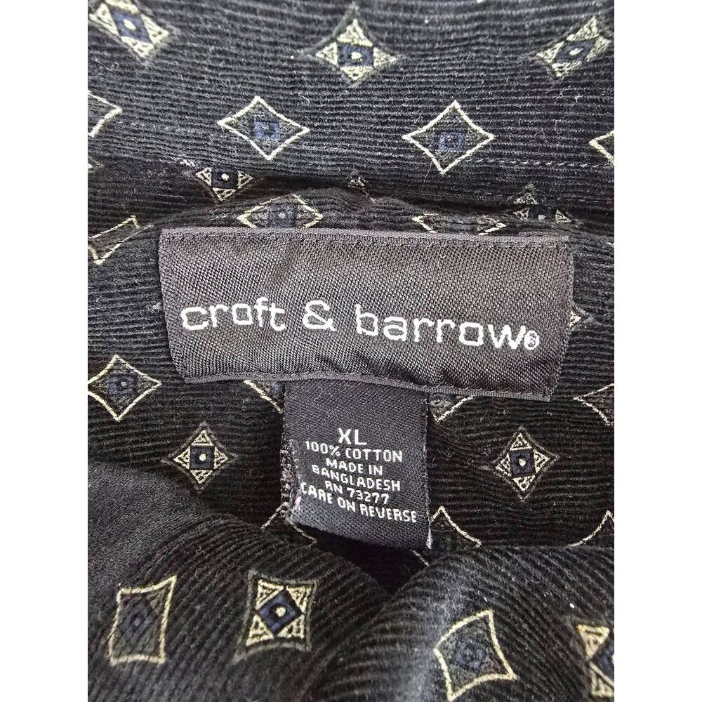 Croft & Barrow Mens XL Black Button Down Shirt - Picture 2 of 13